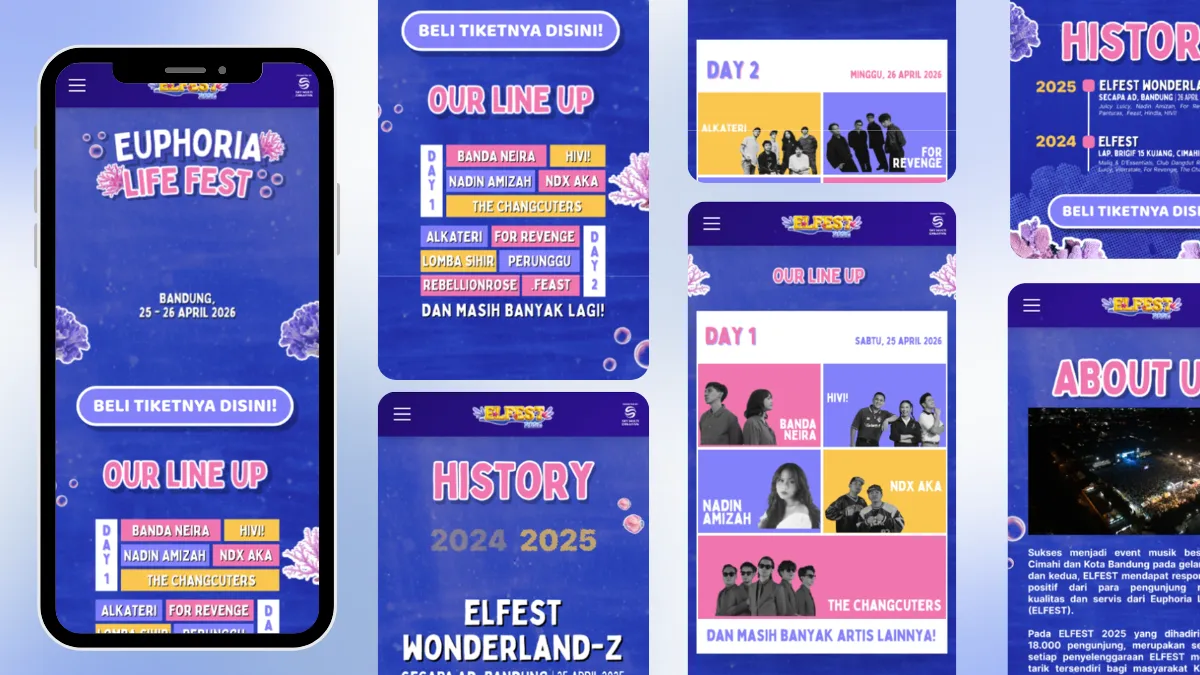 Elfest 2026 landing page screenshot